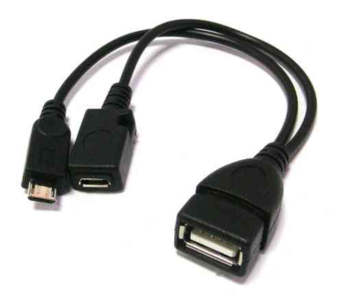 USB AF to Micro USB M + F Short Cable
